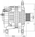 Chinese Auto Parts 56 volt car alternator output 200A 3