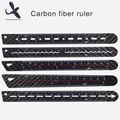  High accurate Fashion design 100% Carbon Fiber Ruler 13cm Scale Ruler  1