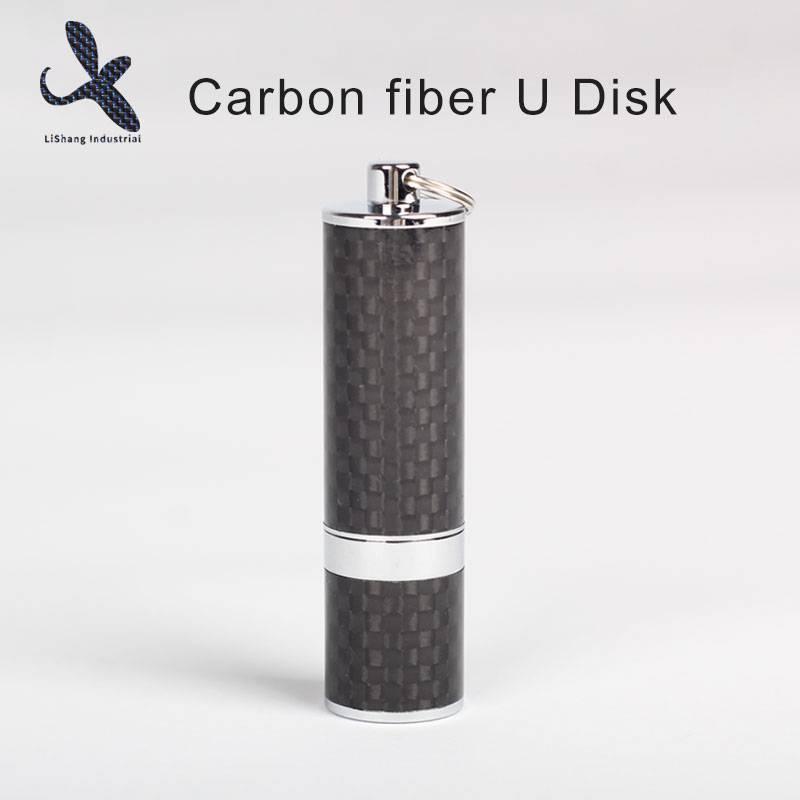 Deluxe 100% real new U disk 32GB carbon fiber U disk storage in USB Flash Drives