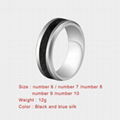 High-end Tungsten steel Wedding rings Popular Jewelry Carbon Fiber Mens Ring 2