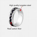 High-end Tungsten steel Wedding rings Popular Jewelry Carbon Fiber Mens Ring 3