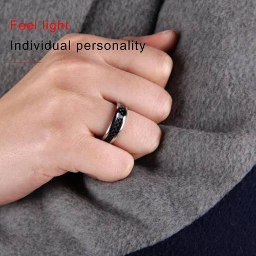 High-end Tungsten steel Wedding rings Popular Jewelry Carbon Fiber Mens Ring 5