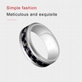 High-end Tungsten steel Wedding rings Popular Jewelry Carbon Fiber Mens Ring 4