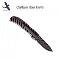 Real Carbon Fiber Outdoor Knife Pocket Folding Knife Multi Functional Neck knife 1