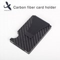 Carbon Fiber Card Clip Credit Card Holder Mini Wallet with Money Clip 1