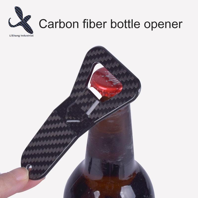 2019 New Carbon Fiber Key holder Bottle Opener key chain