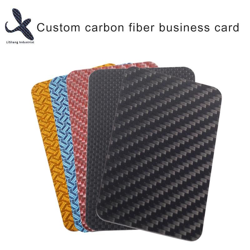 Real Carbon Fiber Business Card Carbon Fiber Trademark Brand with printing
