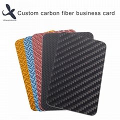 Real Carbon Fiber Business Card Carbon Fiber Trademark Brand with printing