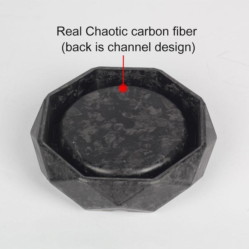 High quality 3k carbon fiber ashtray OEM carbon ashtray for home use  2