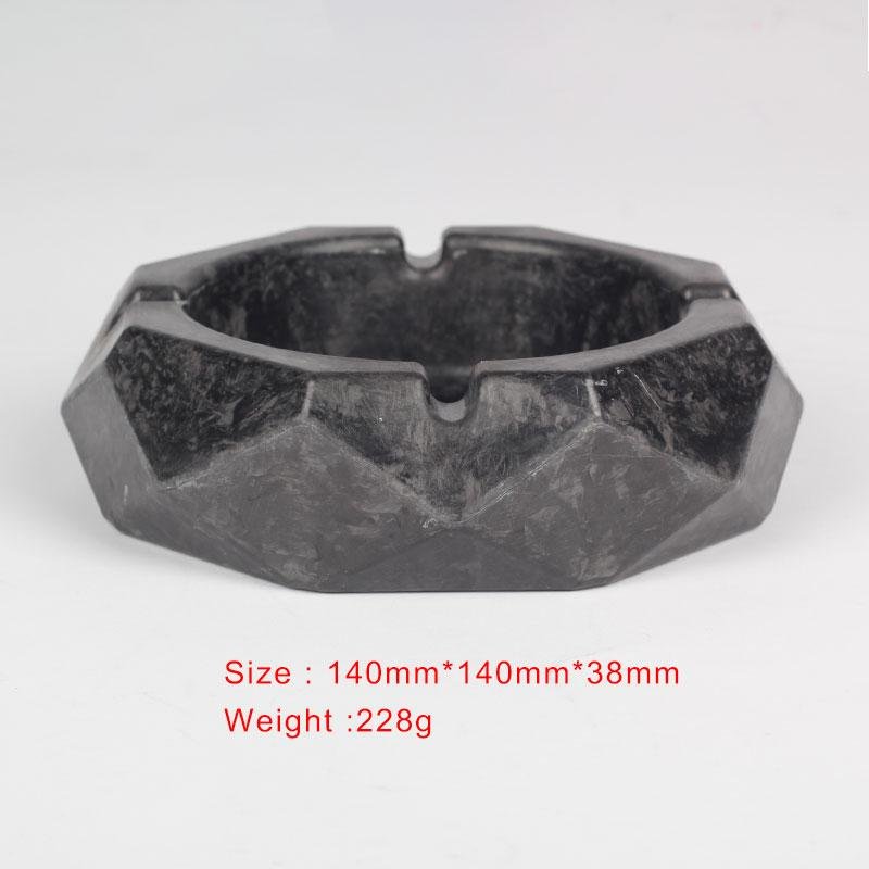 High quality 3k carbon fiber ashtray OEM carbon ashtray for home use  3