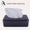 100% Real full Carbon fiber car tissue box car accessory carbon paper cover case 1