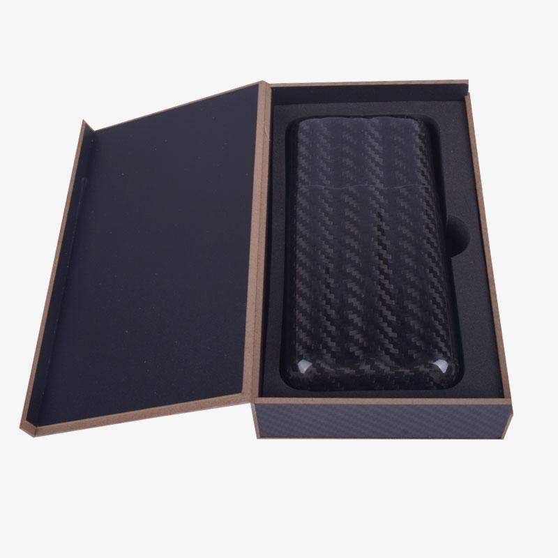 OEM Portable Travel humidor Carbon fiber cigar box cigar case with factory price 5