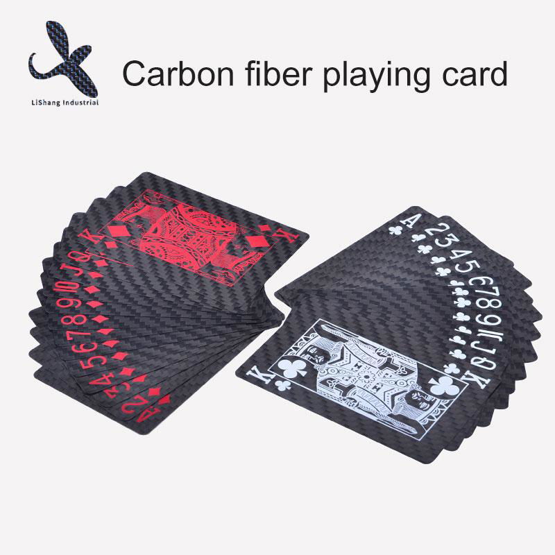 custom 3k carbon fibre playing cards carbon fiber poker carbon cards