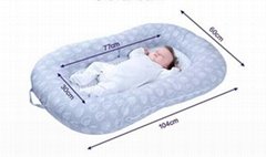 Pressure-proof portable baby BB uterus-like foldable bionic bed for newborns