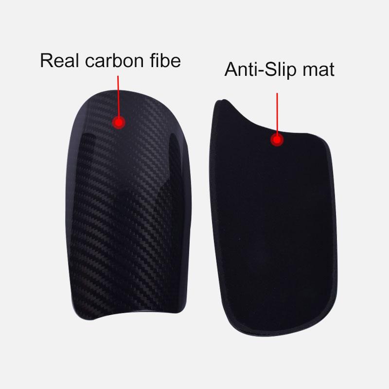 High Quality Real Carbon Fiber Football Soccer Crashproof Shin Guards  4