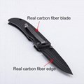Pure Carbon Fiber Sharp Folding Knife Hot Item for EU USA Market   4