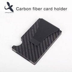 High Quality 3K Carbon Fiber Cards Holder