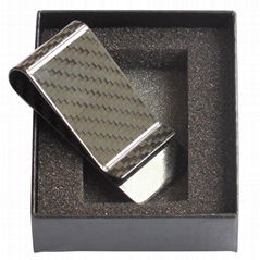 100% 3K Carbon Fiber 28mm Money Clip 