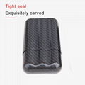 3K Real Carbon Fiber Cigar Case for 3pcs  3