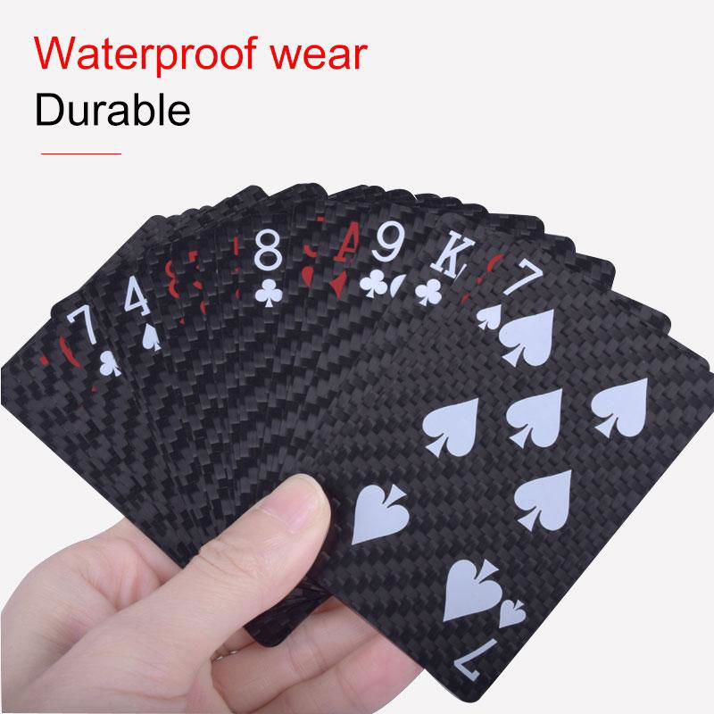 Factory Supplier 100% Carbon Fiber Durable Playing Cards for Entertainment 3