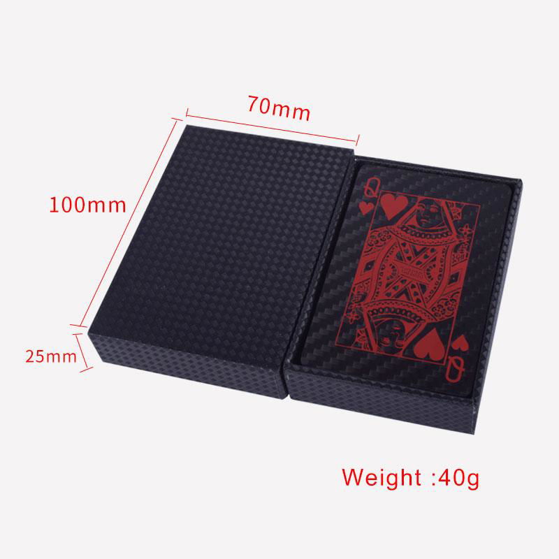 Factory Supplier 100% Carbon Fiber Durable Playing Cards for Entertainment 5