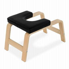 Wooden Yoga Headstand Chair Bench