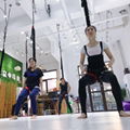 Aerial Yoga Bungee Run Jumping Dance