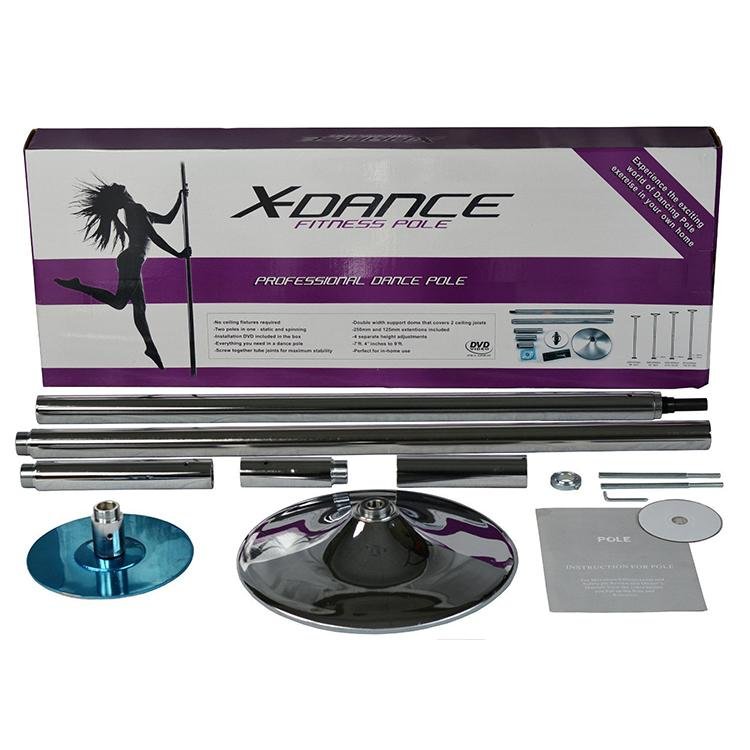 Stripper Portable Static Spinning Dance Pole 