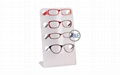 Customized countertop white acrylic sunglasses display rack 1