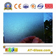 4 6 8mm Clear Nashiji Patterned Glass for window furniture door