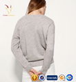 Women Custom 100% Erdos Cashmere V-neck Sweater 2