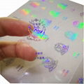 Transparent hologram sticker