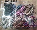 fashion women colored crystal stone plastic hair claw clips wholesale