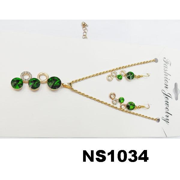 fashion women crystal stone diamond jewelry set wholesale 15