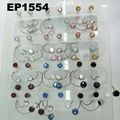 wholesale fashion zircon stud earrings