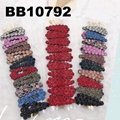 fashion crystal wide hairgrip hair clips wholesale