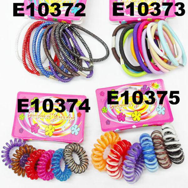 women girls daily use elastic rubber band hair ties wholesale 2