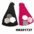 baby girls wool crochet knit headbands wholesale 12