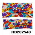 wholesale fashion parent child milk silk bow elastic hair band