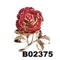 wholesale fashion women girls crystal stone rose flower brooch ouch