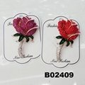 wholesale fashion women girls crystal stone rose flower brooch ouch 2