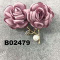 wholesale fashion women girls crystal stone rose flower brooch ouch 7