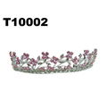 fashion shining adult big crystal stone round beauty pageant tiaras crowns