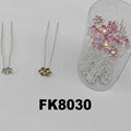 wholesale bridal wedding crystal stone flower hair pins