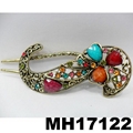 women crystal stone butterfly metal hair clips