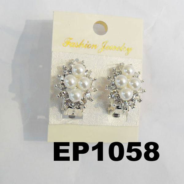 fashion women ladies crystal pearl stud earrings wholesale 4