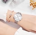 Japan Movt Fancy Ladies Slim Stone Quartz Wrist Watch Wy-142 5