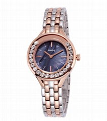 OEM Custom Ladies Quartz Wist Watches Lady Alloy Watch Wy-157