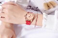 ODM Fashion Leather Strap Quartz Ladies