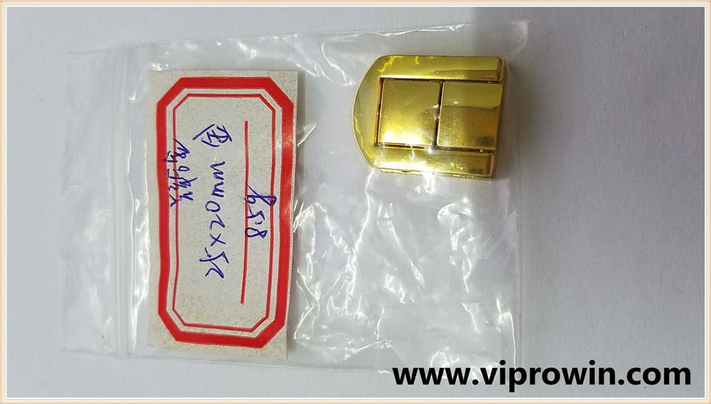 China Products Small Golden Decorative Jewelry Case Lock in 25*20mm 3